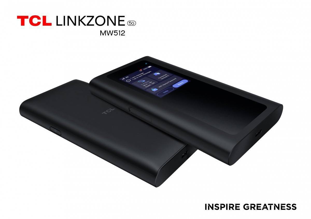 TCL手机:TCL 发布新款 Linkzone 4G / 5G 热点设备：其中一款内置显示屏