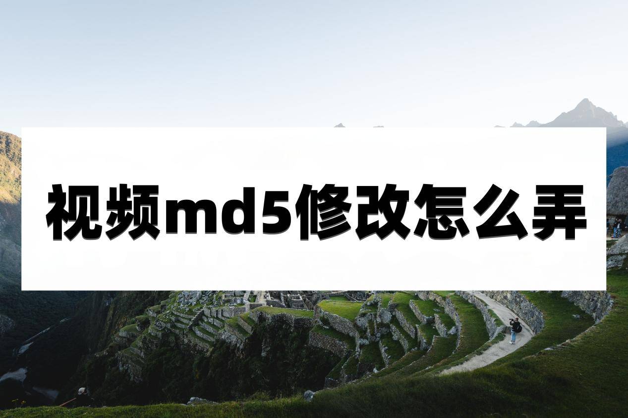 健康甘肃手机app下载安装:视频md5修改怎么弄？不如试试这些方法